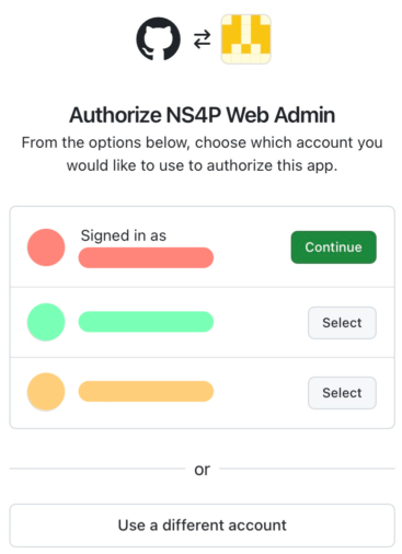 Alternative Github Login Screen