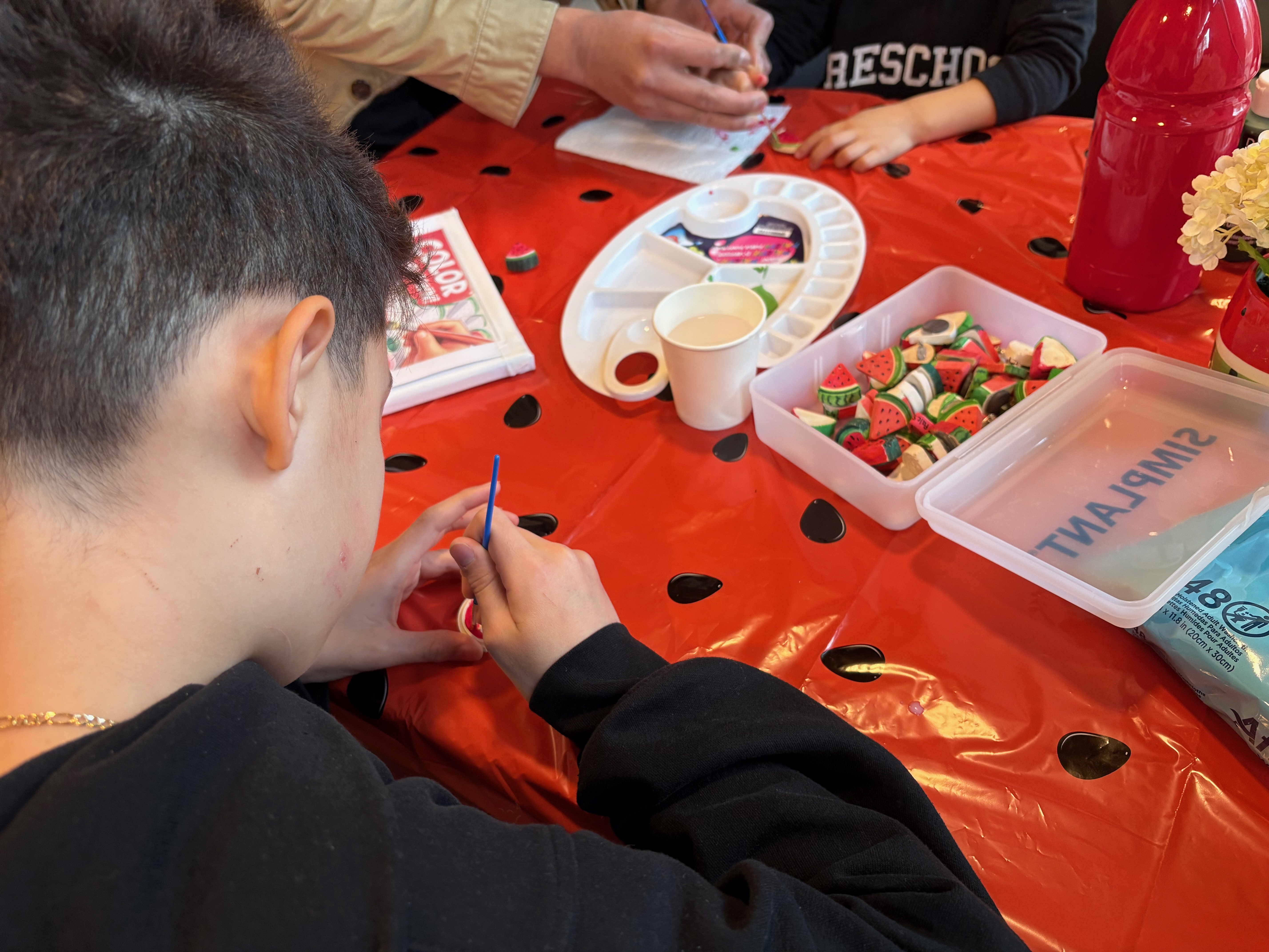 Painting fridge magnets
