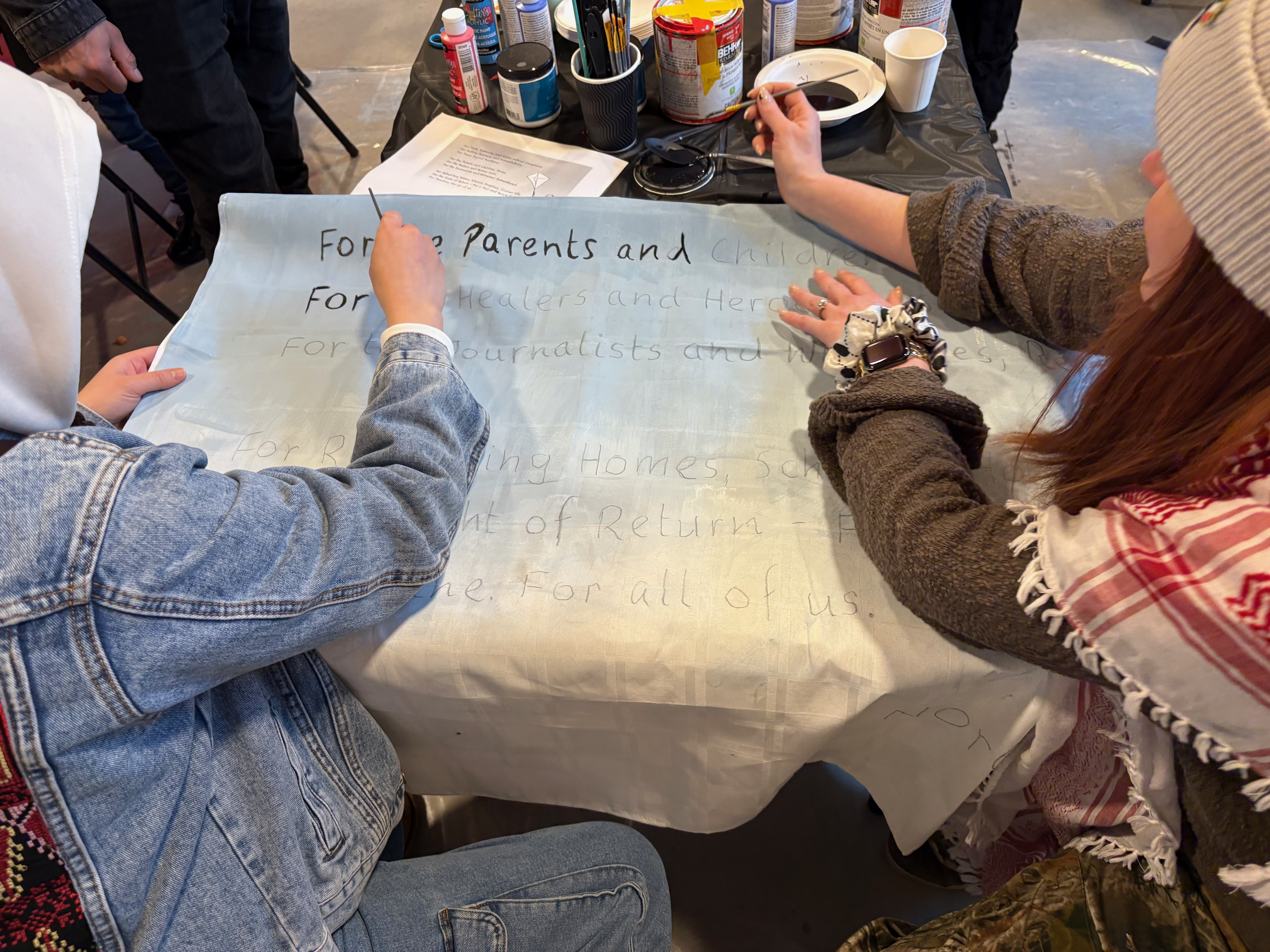 Painting our new NS4P Banner